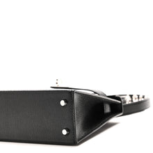 Load image into Gallery viewer, Chevre Chamkila Clou de Coeur Mini Kelly Sellier 20 Black