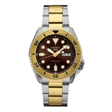 Load image into Gallery viewer, Seiko 5 Sports Automatic Brown Dial Two Tone Steel Strap Watch For Men - SRPK24