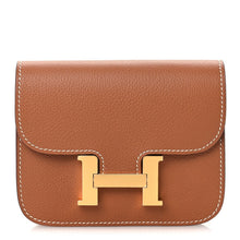 Load image into Gallery viewer, Evercolor Bi-Color Constance Slim Wallet Gold Lime