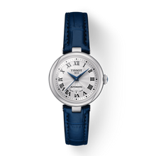Load image into Gallery viewer, Tissot Bellissima Automatic Silver Dial Blue Leather Strap Watch For Women - T126.207.16.013.00