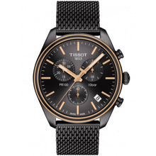 Load image into Gallery viewer, Tissot T Classic PR 100 Chronograph Anthracite Black Dial Black Mesh Bracelet Watch For Men - T101.417.23.061.00