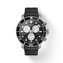 Load image into Gallery viewer, Tissot Seastar 1000 Chronograph Black Dial Black Rubber Strap Watch For Men - T120.417.17.051.00