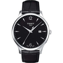 Load image into Gallery viewer, Tissot T Classic Tradition Black Dial Black Leather Strap Watch For Men - T063.610.16.057.00