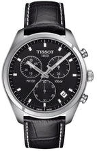 Load image into Gallery viewer, Tissot PR 100 Chronograph Black Dial Black Leather Strap Watch For Men - T101.417.16.051.00