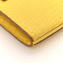 Load image into Gallery viewer, Matte Alligator Kelly Longue Wallet Mimosa