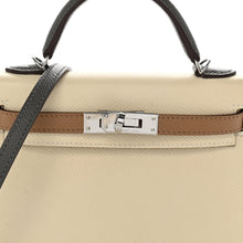 Load image into Gallery viewer, Epsom Tri-Color Mini Kelly Sellier 20 Craie Biscuit Gris Meyer