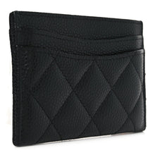 Load image into Gallery viewer, Caviar Quilted Card Holder Black