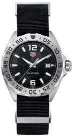 Tag Heuer Formula 1 Quartz Black Dial Black NATO Strap Watch for Men - WAZ1015.FC8198