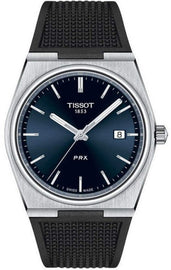 Tissot PRX Blue Dial Black Rubber Strap Watch For Men - T137.410.17.041.00