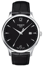 Load image into Gallery viewer, Tissot T Classic Tradition Black Dial Black Leather Strap Watch For Men - T063.610.16.057.00
