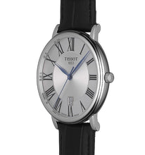 Load image into Gallery viewer, Tissot Carson Premium Silver Dial Black Leather Strap Watch For Men - T122.410.16.033.00