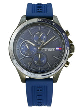 Load image into Gallery viewer, Tommy Hilfiger Bank Blue Dial Blue Rubber Strap Watch for Men - 1791721