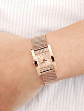 Load image into Gallery viewer, Guess Nouveau Diamonds Rose Gold Dial Rose Gold Mesh Bracelet Watch for Women - W0127L3