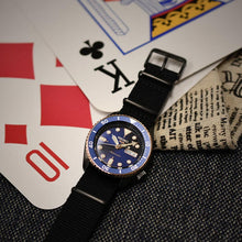 Load image into Gallery viewer, Seiko 5 Sports Automatic Blue Dial Black NATO Strap Watch for Men - SBSA098