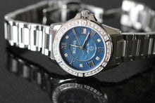 Load image into Gallery viewer, Bulova Marine Star Blue Dial Silver Steel Strap Watch for Women - 96R215