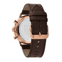 Load image into Gallery viewer, Tommy Hilfiger Legend Analog Black Dial Brown Leather Strap Watch For Men - 1710566