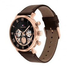Load image into Gallery viewer, Tommy Hilfiger Legend Analog Black Dial Brown Leather Strap Watch For Men - 1710566