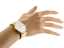 Load image into Gallery viewer, Tommy Hilfiger Jenna Quartz White Dial Gold Steel Strap Watch for Women - 1782069