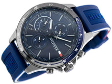 Load image into Gallery viewer, Tommy Hilfiger Bank Blue Dial Blue Rubber Strap Watch for Men - 1791721