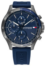 Load image into Gallery viewer, Tommy Hilfiger Bank Blue Dial Blue Rubber Strap Watch for Men - 1791721