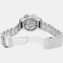 Load image into Gallery viewer, Seiko 5 Sports Automatic Day Date Black Dial Silver Steel Strap Watch for Men - SRPD55K1