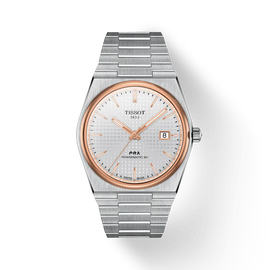 Tissot PRX Powermatic 80 Silver Dial Silver Steel Strap Watch For Men - T1374072203100