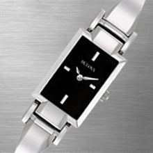 Load image into Gallery viewer, Bulova Classic Collection Black Dial Silver Steel Strap Watch for Women - 96L138