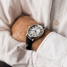 Load image into Gallery viewer, Tissot Carson Premium Silver Dial Black Leather Strap Watch For Men - T122.410.16.033.00