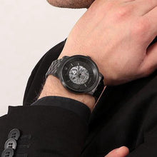 Load image into Gallery viewer, Maserati Granturismo Sport GT Skeleton Black Dial Black Steel Strap Watch For Men - R8823134003