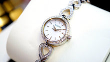 Load image into Gallery viewer, Bulova Analog Crystals Mother of Pearl Dial Silver Steel Strap Watch for Women - 98X109
