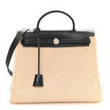 Toile GM Vache Calfskin Herbag 30 PM Natural Black Natural Black
