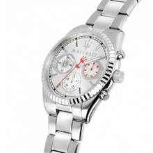 Load image into Gallery viewer, Maserati Competizione Chronograph White Dial Silver Steel Strap Watch For Men - R8853100017