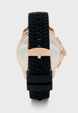 Load image into Gallery viewer, Maserati Successo 44mm Black Rose Gold Dial Black Rubber Strap Watch For Men - R8871621012