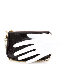 Vernis Monogram Mini Pochette Accessories Amarante