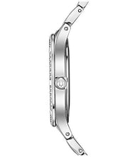 Load image into Gallery viewer, Bulova Crystal Collection Mother of Pearl Dial Silver Steel Strap Watch for Women - 96L263
