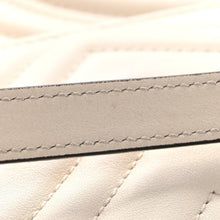 Load image into Gallery viewer, Calfskin Matelasse Small GG Marmont Shoulder Bag White