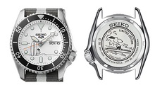 Load image into Gallery viewer, Seiko 5 Sports x Peanuts Surfboard Snoopy Limited Edition White Dial Two Tone NATO Strap Watch For Men - SRPK25K1