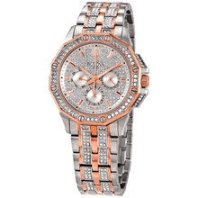 Load image into Gallery viewer, Bulova Octova Crystal Silver Dial Two Tone Steel Strap Watch for Men - 98C133