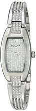 Load image into Gallery viewer, Bulova Crystal Collection Silver Dial Silver Steel Strap Watch for Women - 96L235
