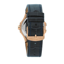 Load image into Gallery viewer, Maserati Potenza 42mm Rose Gold &amp; Blue Dial Blue Leather Strap Watch For Men - R8851108027