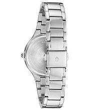 Load image into Gallery viewer, Bulova Crystal Collection Mother of Pearl Dial Silver Steel Strap Watch for Women - 96L263