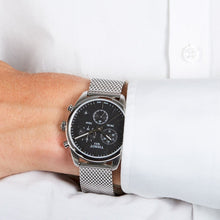 Load image into Gallery viewer, Tissot PR 100 Chronograph Black Dial Silver Mesh Bracelet Watch For Men - T101.417.11.051.01