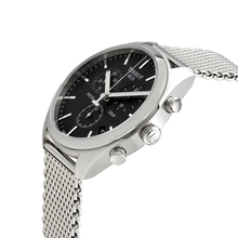 Load image into Gallery viewer, Tissot PR 100 Chronograph Black Dial Silver Mesh Bracelet Watch For Men - T101.417.11.051.01