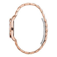 Load image into Gallery viewer, Bulova Crystal Mother of Pearl Dial Rose Gold Steel Strap Watch for Women - 98L197