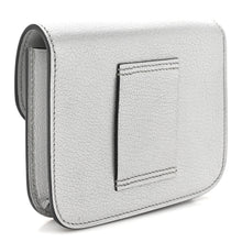 Load image into Gallery viewer, Metallic Chevre Chamkilight Constance Slim Wallet Argent
