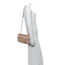 Load image into Gallery viewer, Calfskin Matelasse Small GG Marmont Shoulder Bag Porcelain Rose