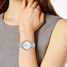 Load image into Gallery viewer, Bulova Crystal Collection Mother of Pearl Dial Silver Steel Strap Watch for Women - 96L263