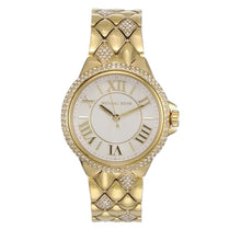 Load image into Gallery viewer, Michael Kors Camile Analog White Dial Gold Steel Strap Watch for Women - MK4801