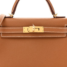 Load image into Gallery viewer, Epsom Mini Kelly Sellier 20 Gold