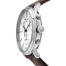 Load image into Gallery viewer, Tissot Carson Premium Chronograph White Dial Brown Leather Strap Watch For Men - T122.417.16.011.00